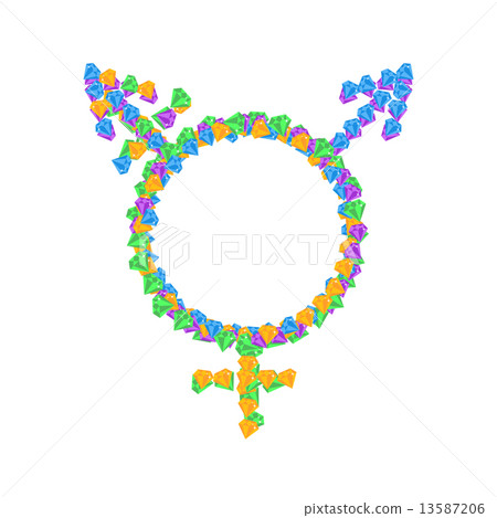 Transgender symbol icons 13587206