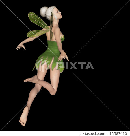 Fairy 3DCG illustration material to pose 13587410