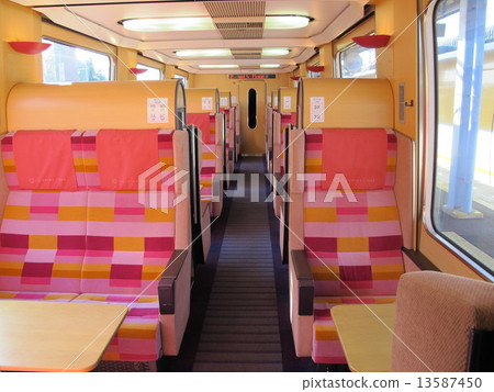 Kintetsu 23000 series car interior Kintetsu 23000 series car interior 13587450