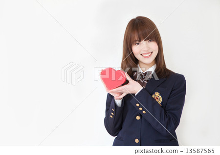 High school girl Valentine High school girl Valentine 13587565