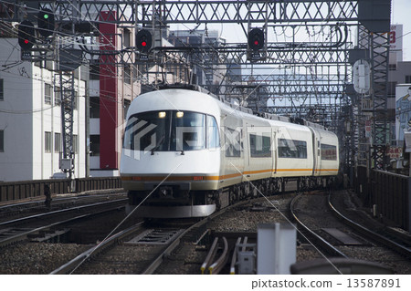 Kintetsu Electric Urban Liner 21000 series - Stock Photo [13587891