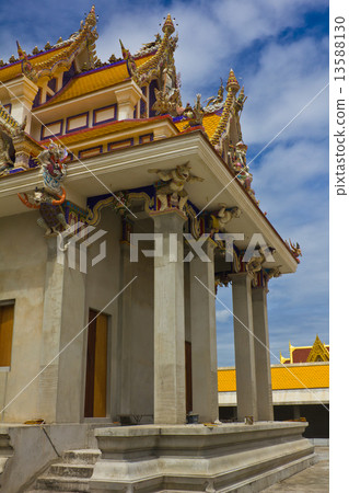 unfinished Thai temple, Pariwart temple, Bangkok, Thailand 13588130