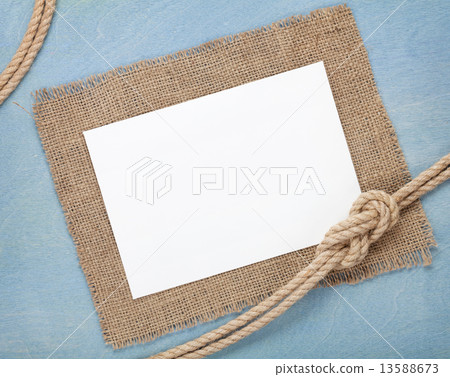 Blank paper card with ship rope Blank paper card with ship rope 13588673