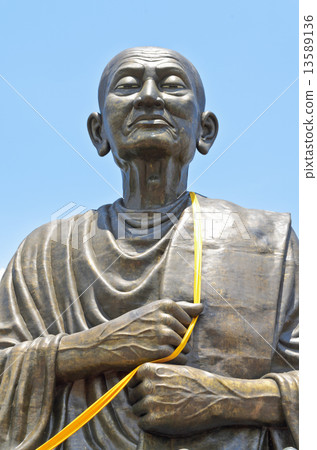 Large statue of Luang Pho To monks Large statue of Luang Pho To monks 13589136