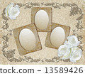 Grunge frame with roses   13589426
