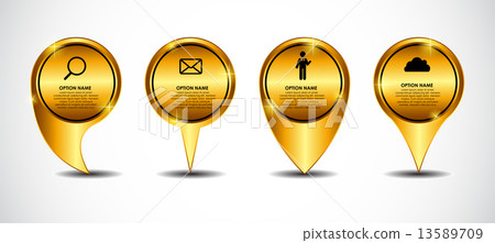 Vector Gold Sign, Label Template Illustration Vector Gold Sign, Label Template Illustration 13589709
