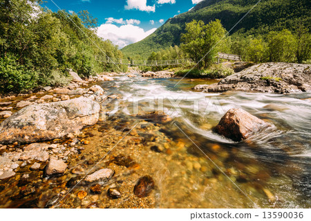 Norway Nature Cold Water Mountain River Norway Nature Cold Water Mountain River 13590036