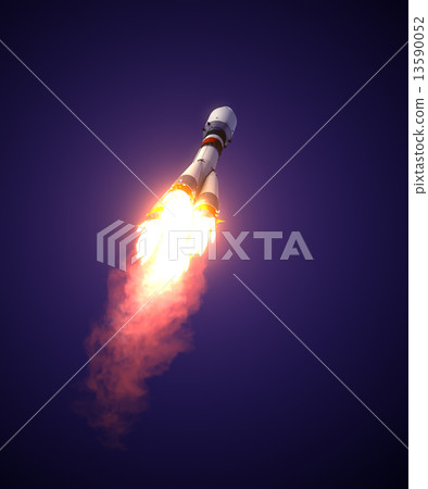 Carrier Rocket Takes Off Carrier Rocket Takes Off 13590052