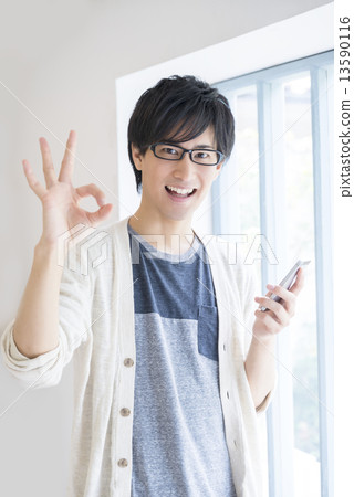 Male glasses smartphone Male glasses smartphone 13590116