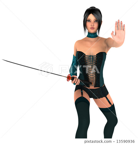 Female swordsman Female swordsman 13590936