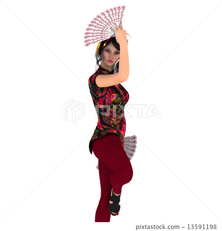 一個為粉絲跳舞的女人 一個為粉絲跳舞的女人 13591198