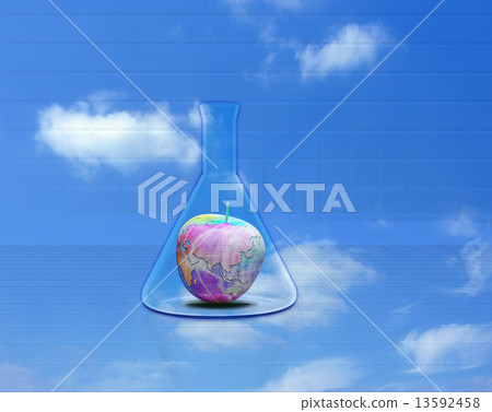 蘋果在燒杯地球和互聯網上 蘋果在燒杯地球和互聯網上 13592458
