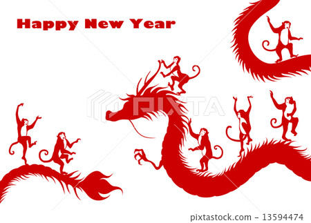 猴子與龍氣球 13594474