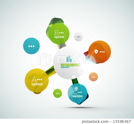 Abstract step infographics business layout 13596367