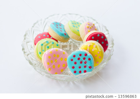 Colorful decorated cookies, close up 13596863