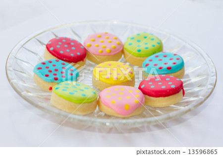 Colorful decorated cookies, close up Colorful decorated cookies, close up 13596865