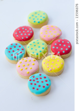 Colorful decorated cookies, close up Colorful decorated cookies, close up 13596876