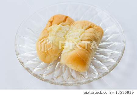 mini bread on white background 13596939