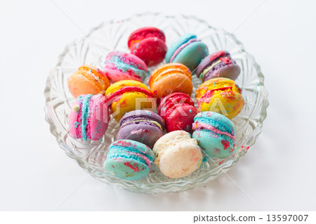 Multicolored Sugar Cookies in Red, Yellow, Green, Blue and pink 13597007