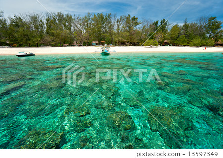 Beautiful sea at Gili Meno, Indonesia. Beautiful sea at Gili Meno, Indonesia. 13597349