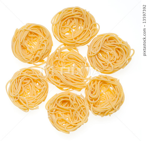 Collection of Italian Pasta isolated on white. Collection of Italian Pasta isolated on white. 13597392