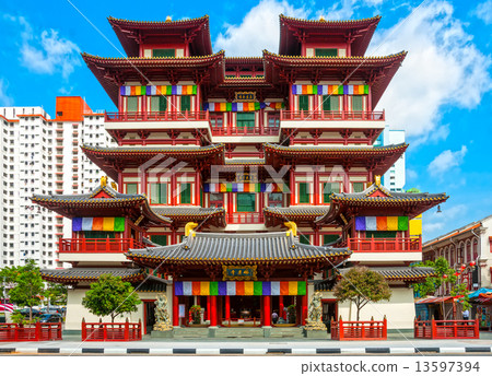 Buddhist temple in Singapore 13597394