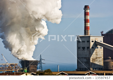 Power Plant in Piombino , Italy. Power Plant in Piombino , Italy. 13597457