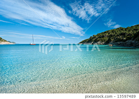 Fetovaia beach, Elba island. Italy. Fetovaia beach, Elba island. Italy. 13597489