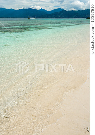 Beautiful sea at Gili Meno, Indonesia. 13597610