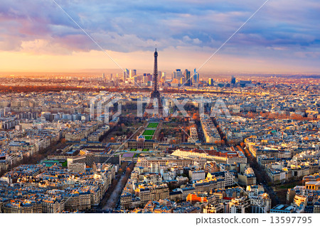 Paris at sunset Paris at sunset 13597795
