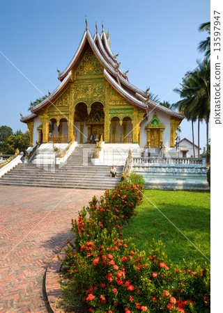 Buddhist temple in Luang Prabang, Laos. 13597947
