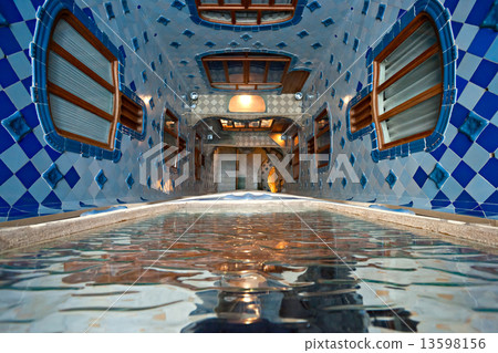 BARCELONA - DECEMBER 16: The facade of the house Casa Battlo (al 13598156