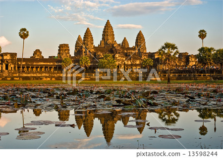 Angkor Wat at sunset, cambodia. Angkor Wat at sunset, cambodia. 13598244