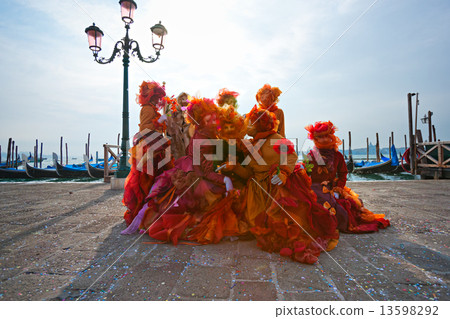 Venice, italy - March 05, 2011: Peoples watching the Grand Canal Venice, italy - March 05, 2011: Peoples watching the Grand Canal 13598292