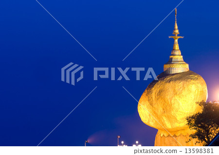 Golden Rock, Myanmar. 13598381