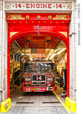 NEW YORK -MARCH 29: New York Fire Department Engine 14. The FDNY 13598439