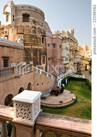 Inside a Castle in Mandawa, India. 13598562