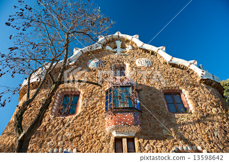 Park Guell in Barcelona, Spain. 13598642