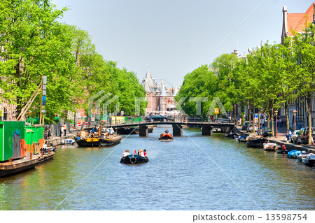 Amsterdam, Canal and bike. 13598754