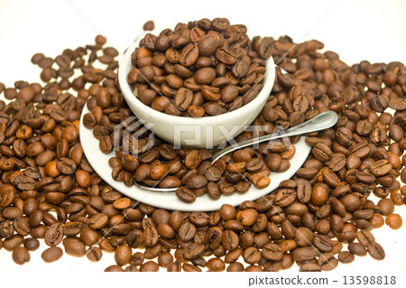Coffee Cup with Coffee bean. 13598818