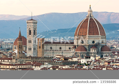Florence, Duomo and Giotto's Campanile. 13598886