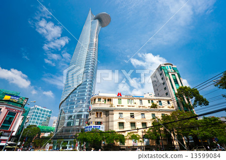 HO CHI MINH CITY - DECEMBER 18: Thre Bitexco Financial Tower is 13599084
