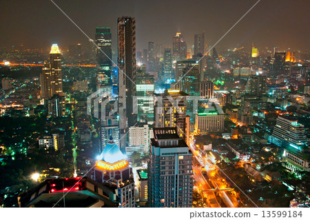 Bangkok skyline. Bangkok skyline. 13599184