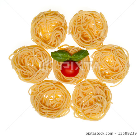 Collection of Italian Pasta isolated on white. Collection of Italian Pasta isolated on white. 13599239