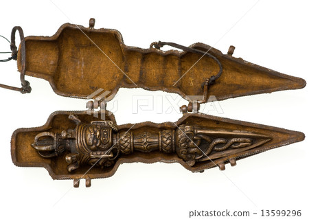 Close-up picture of a magic Dorja from Tibet. 13599296