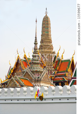 Wat Phra Kaeo Temple, bangkok, Thailand.. Wat Phra Kaeo Temple, bangkok, Thailand.. 13599677