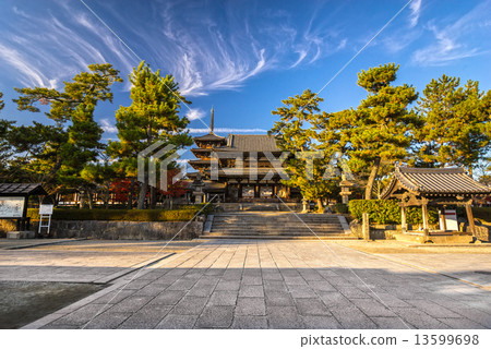 Horyu-ji Temple in Nara, Japan 13599698