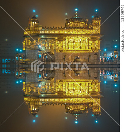 Golden Temple in Amritsar, Punjab, India. Golden Temple in Amritsar, Punjab, India. 13599742