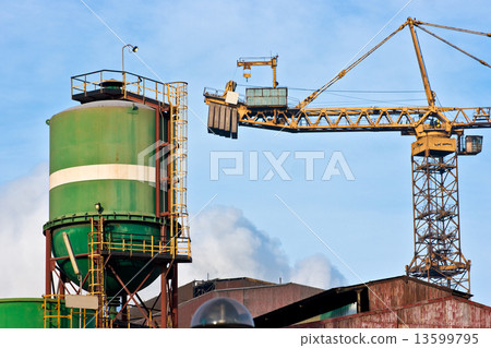 Power Plant in Piombino , Italy. Power Plant in Piombino , Italy. 13599795