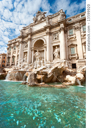 Trevi Fountain, rome, Italy. 13599920